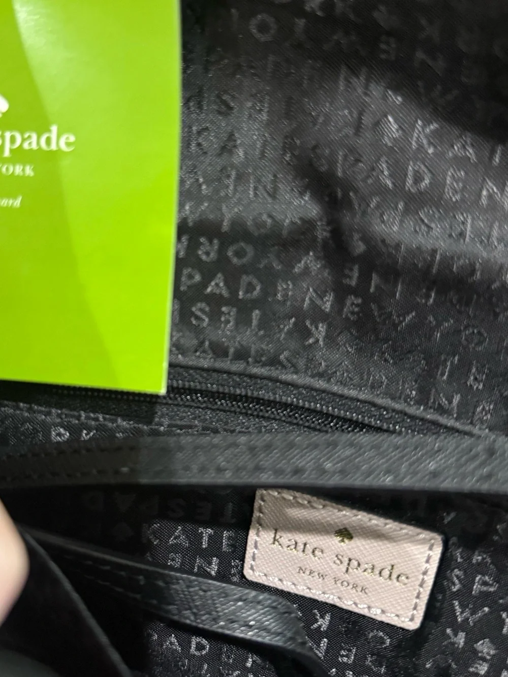 kate spade Black and Blush Bow Wallet‎ Archival Crossbody
